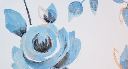 abstract spring background paint strokes