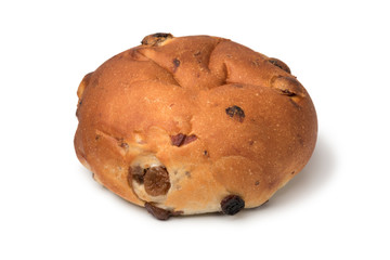  Single fresh baked raisin bun