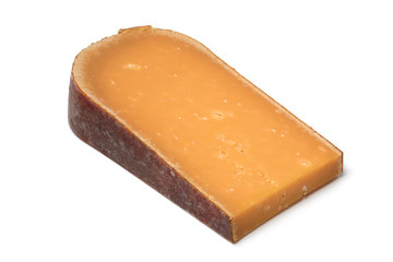 Piece of Dutch mature Gouda cheese