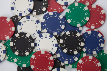 Gambling chip-Playing cards and poker
