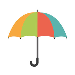 Umbrella silhouette graphic icon vector illustration