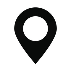 Maps pin. Location map icon.