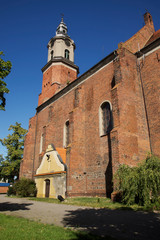 Fototapeta na wymiar Church of St. Florian in Znin. Poland