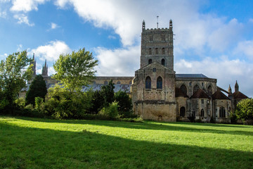 Fototapeta na wymiar Tewkesbury Abbey Gloucestershire