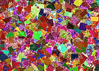 Fototapeta na wymiar patchwork science colorful backgrounds