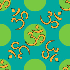 Om seamless pattern