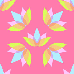 Fototapeta na wymiar lotus seamless pattern