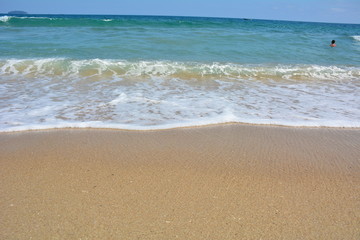 Fototapeta na wymiar clear waters on Felix beach