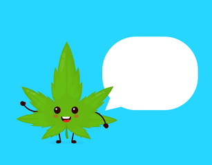 Funny smiling happy marijuana weed 