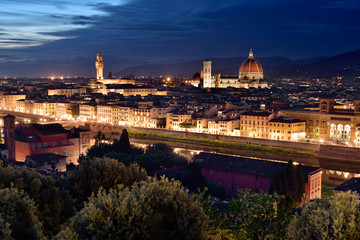 Florence skyline , city scape of Florence in Italy  