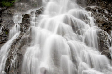 Plakat Waterfall in Transfagarasan mountains , Romania 