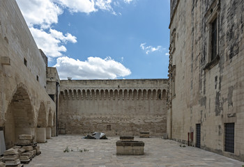Italia Puglia Lecce castello Aragonese Carlo V cortile