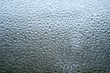 Rain drops on window glasses surface Natural Pattern of raindrops. Natural pattern of raindrops on white background