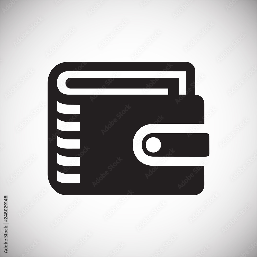 Poster wallet icons on white background for graphic and web design, modern simple vector sign. internet con