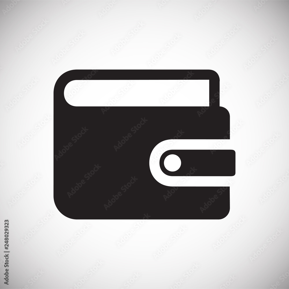 Poster wallet icons on white background for graphic and web design, modern simple vector sign. internet con