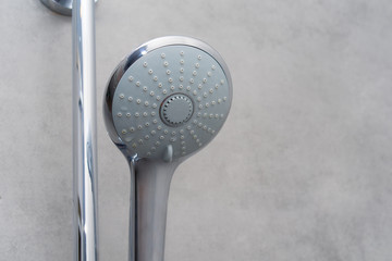 Close up  shower in the bathroom