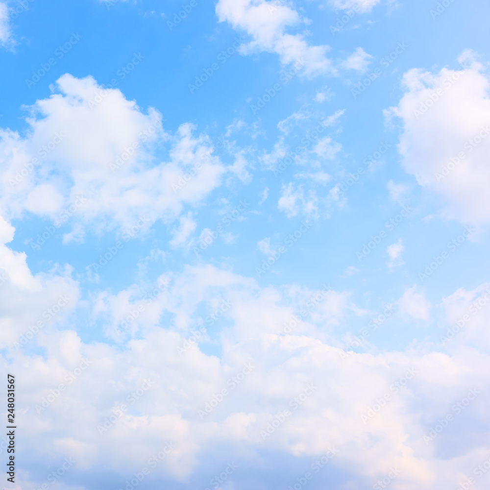 Canvas Prints white heap clouds