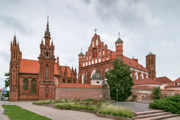 Fototapeta na wymiar Bernardine Church, Vilnius, Lithuania