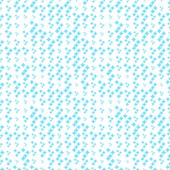 Halftone seamless abstract background with stars, rhombuses, concave squares. Infinity geometric pattern. Vector illustration.       