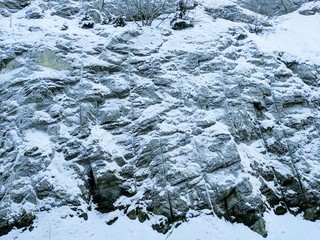 Alaska Icy Rock Wall taken in Palmer Alaska
