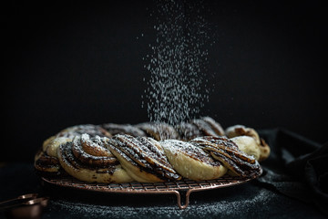 Dark Chocolate Babka Wreath