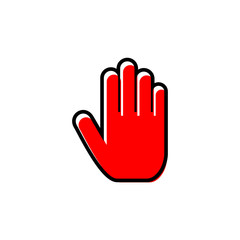 Palm of the hand vector icon