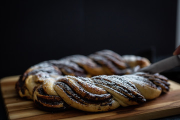 Dark Chocolate Babka Wreath