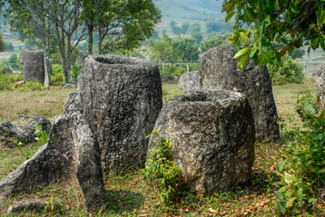 The Plains of Jars,archaeological site,near Phonsovan,Laos