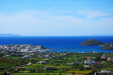 Gavrio From The Top Andros Island Greece