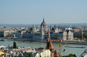 Obraz premium Parlament Budapeszt Węgry. Atrakcje miasta. Podróżowanie po Europie