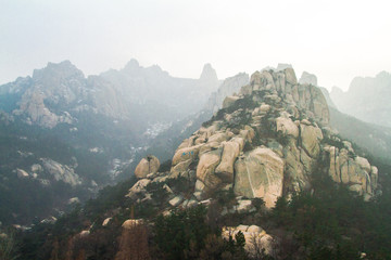 Fototapeta na wymiar Laoshan National Forest Park, Qingdao, China