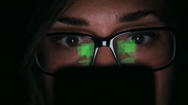 Girl Scrolls Through Social Media