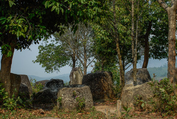 The Plains of Jars,archaeological site,near Phonsovan,Laos