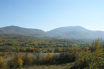 mountains in autumn