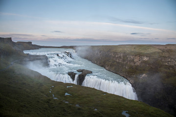 The Gullfoss waterfall in the Golden Circle