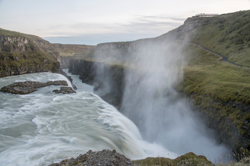 The Gullfoss waterfall in the Golden Circle