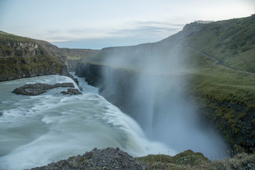 The Gullfoss waterfall in the Golden Circle