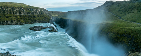 The Gullfoss waterfall in the Golden Circle
