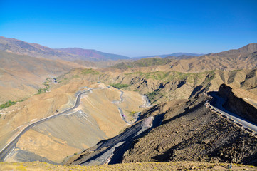 Mountain road in Morocco