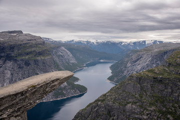 Hiking to the Trolltunga