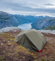 Hiking to the Trolltunga