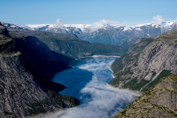 Hiking to the Trolltunga