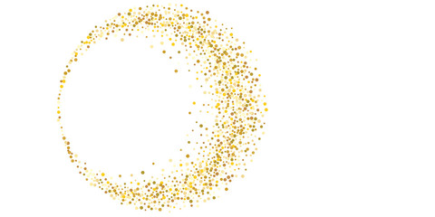 Golden glitter confetti