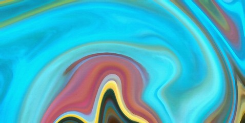 Abstract watercolor background. Marble oil paint in water on paper. Fresh and juicy colors.