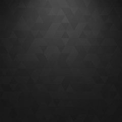 Vector black geometric background with lighting. Abstract texture with triangles.