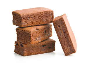 Sweet chocolate brownies.