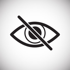 Blindness icon on white background for graphic and web design, Modern simple vector sign. Internet concept. Trendy symbol for website design web button or mobile app