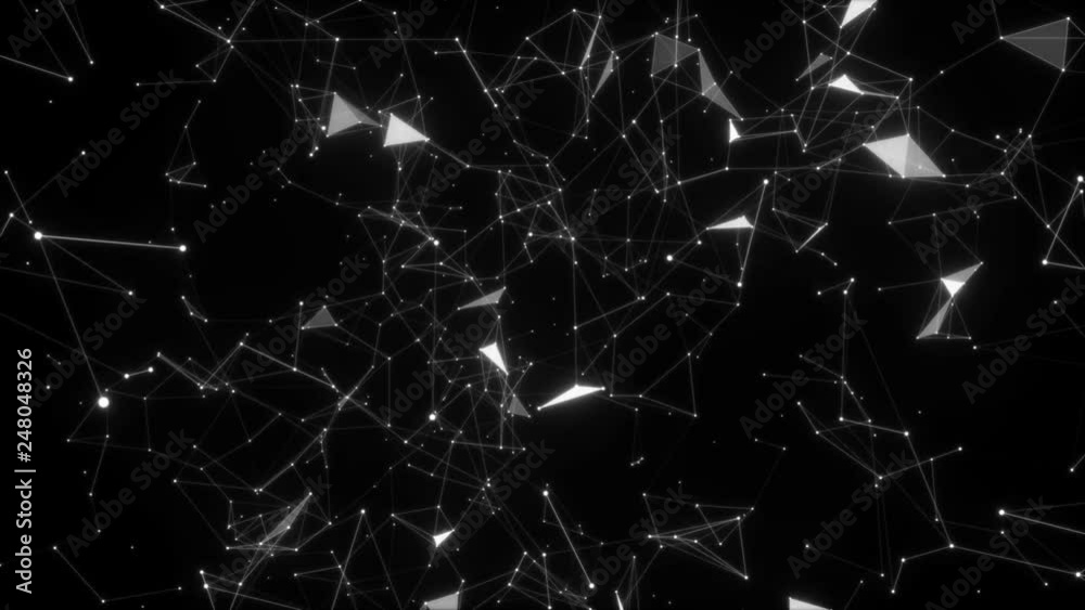 Poster rotating constellation.abstract technology background footage,concept of software developer and comp