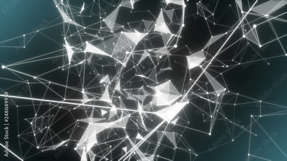 Poster immersion in the digital world.abstract futuristic electronic circuit board with neural network and 