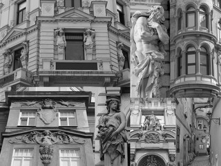 Collage mit HDR-Effekt, Architektur, Wien